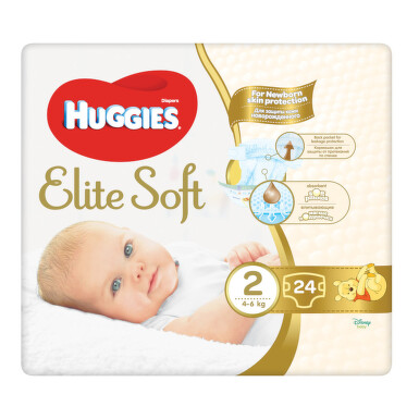 HUGGIES Elite Soft 2 4-6kg 24ks