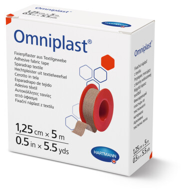 Náplast Omniplast textilní 1.25cmx5m 1ks