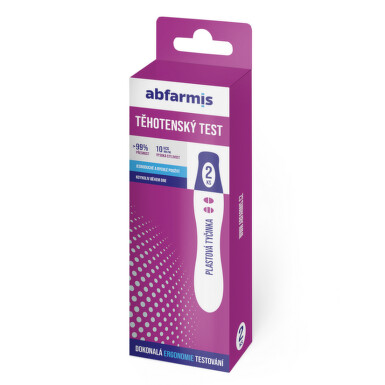 Abfarmis Těhotenský test 10mIU/ml - tyčinka - 2ks