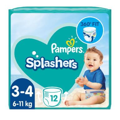 Pampers Splashers Plenkové kalhotky velikost 3 12 ks