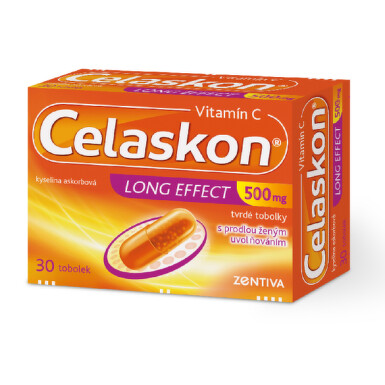 CELASKON LONG EFFECT 500MG tvrdé tobolky s prodlouženým uvolňováním 30