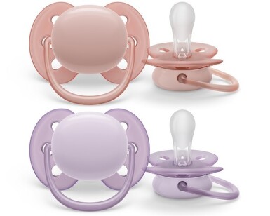 Philips AVENT Šidít.Ultrasoft 0-6m dívka 2ks