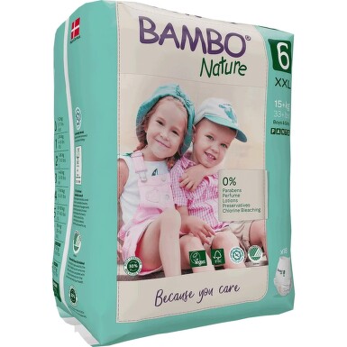 BAMBO NATURE PANTS 6 KALHOTKY ABSORPČNÍ NAVLÉKACÍ DĚTSKÉ, 15+ KG, 18 KS