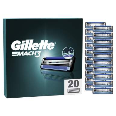 Gillette Mach3 náhradní hlavice 20ks (1)