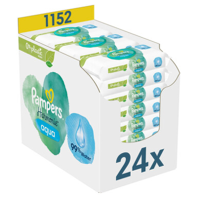 Pampers Harmonie Aqua čistící ubrousky 24x48ks