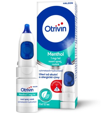 OTRIVIN MENTHOL 1MG/ML nosní podání sprej, roztok 1X10ML II