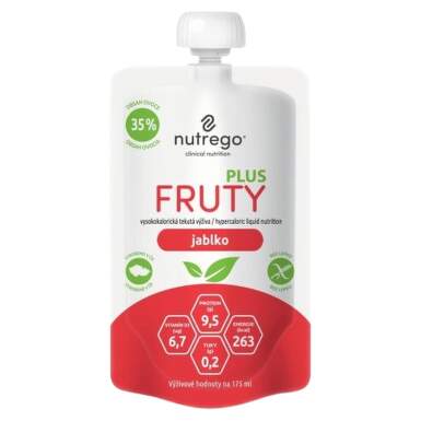 NUTREGO FRUTY PLUS JABLKO perorální roztok 4X175ML
