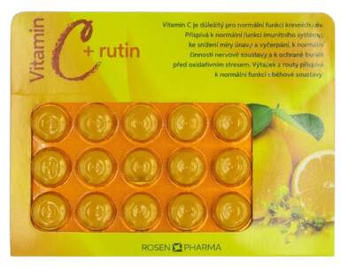 Rosen Vitamín C+rutin 400mg drg.15