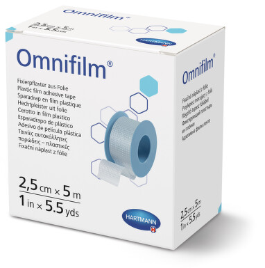 NÁPLAST HYPOALERGENNÍ OMNIFILM 2,5CMX5M,1KS