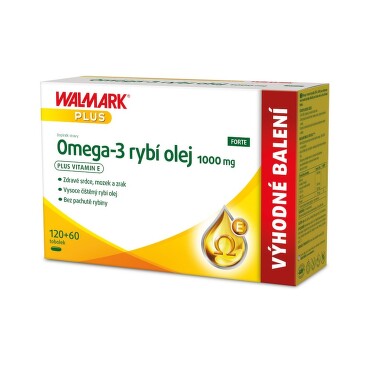 Walmark Omega-3 rybí olej 1000mg tob.120+60