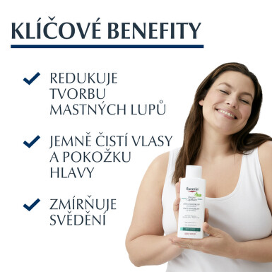 EUCERIN DermoCapil. šampon proti mast. lupům 250ml