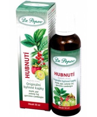 Hubnutí bylinné kapky Dr.Popov 50ml