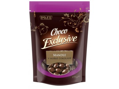 Mandle v hořké čokoládě 175g