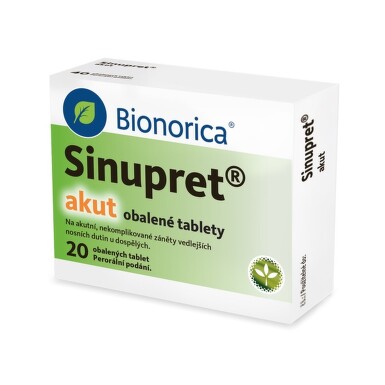 SINUPRET AKUT perorální obalené tablety 20X160MG