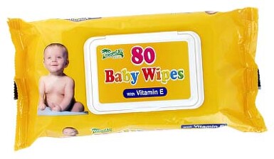 Ubrousky dětské hyg.Baby Wipes vit.E 80ks s distr.