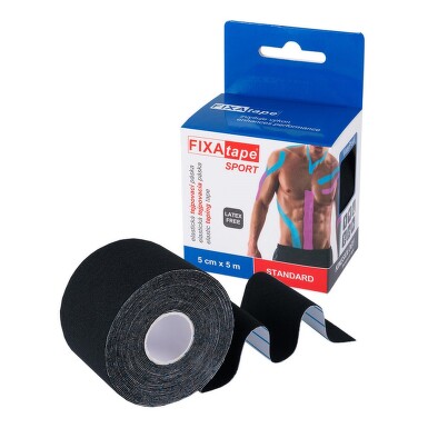 Tejp.páska FIXAtape Kinesio Stand.5cmx5m černá