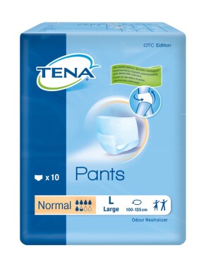 KALHOTKY ABSORPČNÍ TENA PANTS NORMAL LARGE BOKY 100-135CM,1010ML,10KS