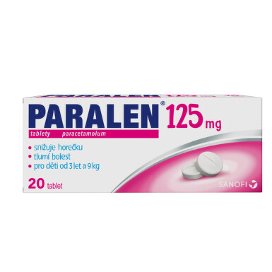PARALEN 125 125MG neobalené tablety 20
