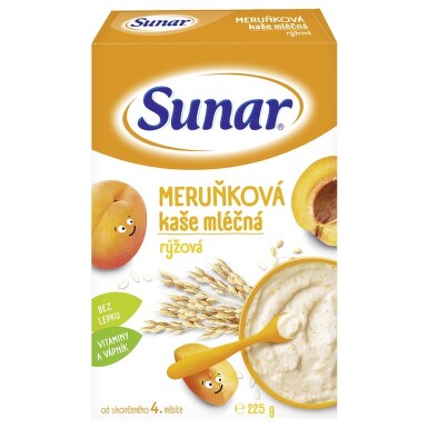 Sunarka meruňková kašička mléčná 225g