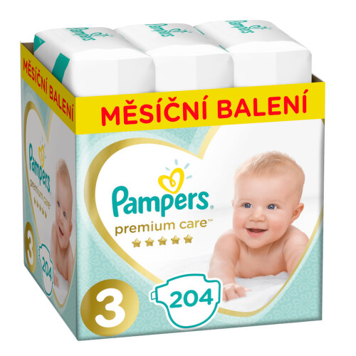 Pampers Plenky Premium Monthly Box S3 204