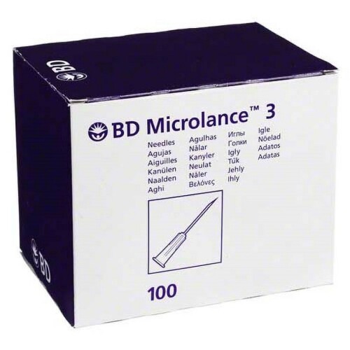 BD Microlance Inj. jehla 18G 1.20x40 růžová 100ks - II. jakost