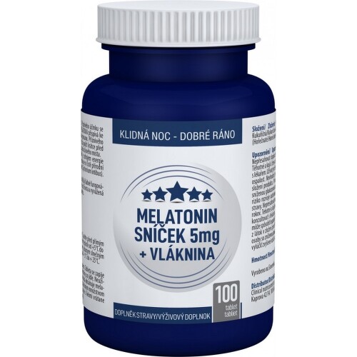 Melatonin Sníček 5mg + Vláknina tbl.100 Clinical