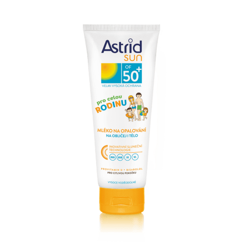 Astrid SUN rodinné opalovací mléko SPF50+ 250ml