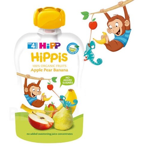 HiPP 100% ovoce BIO Jablko-Hruška-Banán 100g
