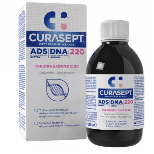 CURASEPT ADS DNA 220 + PVP-VA Ústní voda 200ml