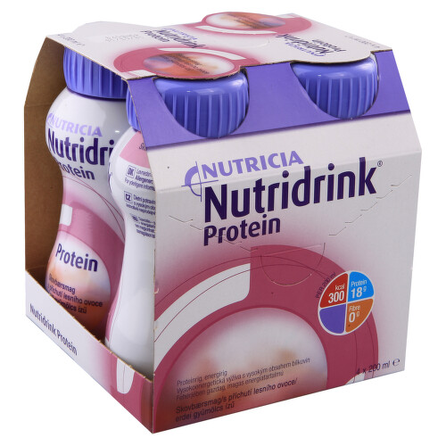 NUTRIDRINK PROTEIN S PŘÍCHUTÍ LESNÍHO OVOCE perorální roztok 4X200ML