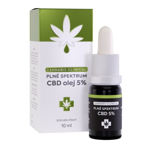 Cannabis Clinical Plné spektrum CBD olej 5% 10ml