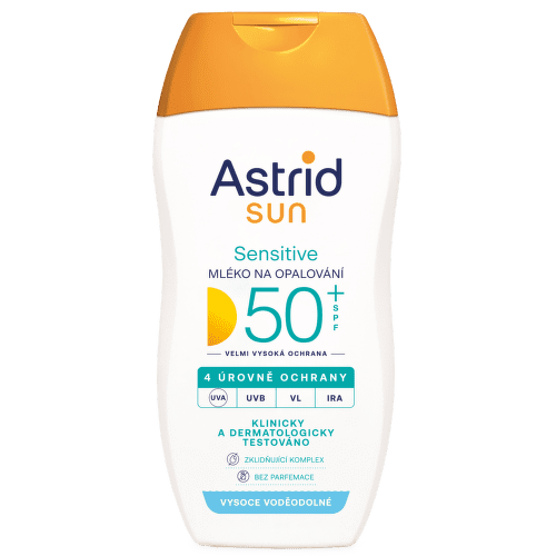 Astrid SUN Sensitive opalovací mléko SPF50+ 150ml