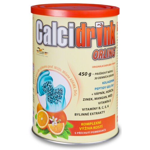 Calcidrink nápoj pomeranč 450g