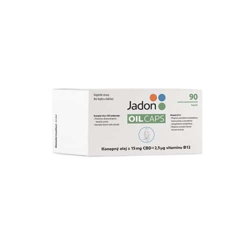 Jadon oil caps CBD s konopným olejem 15mgCBD+B12 cps.90