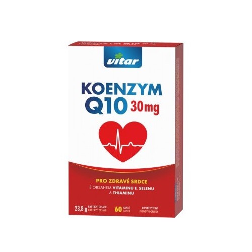 VITAR Koenzym Q10 30mg + Selen + Vitamin E + Thiamin 60 kapslí