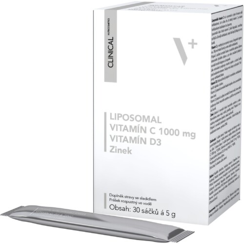 LIPOSOMAL Vitamín C+D3+Zinek 30x5g - II. jakost