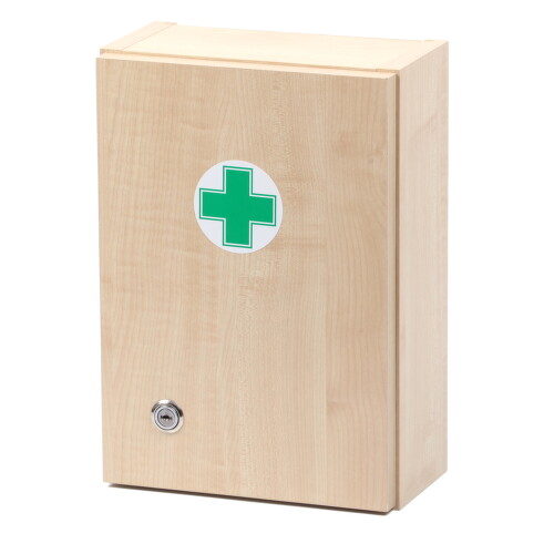 Lékárnička dřevěná prázdná 330x230x120mm