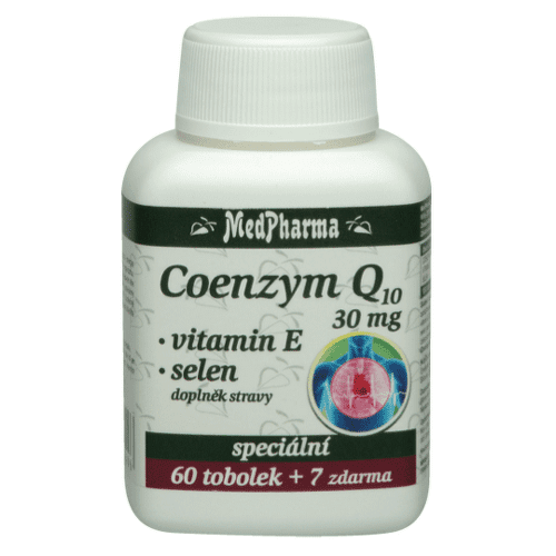 MedPharma Coenzym Q10 30mg + Vitamin E + Selen 67 tablet
