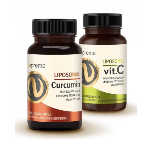 Balíček Liposomal Curcumin+Vitamin C 30+30 kapslí NUPREME