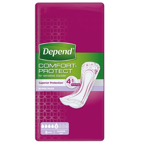 Depend Pads Super inkontinenční vložky ženy 8 ks