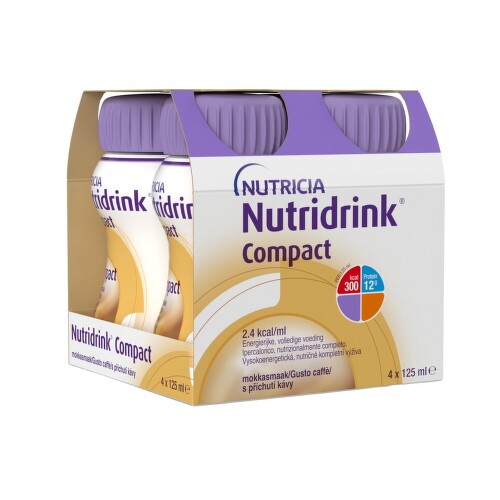 NUTRIDRINK COMPACT S PŘÍCHUTÍ KÁVY perorální roztok 4X125ML