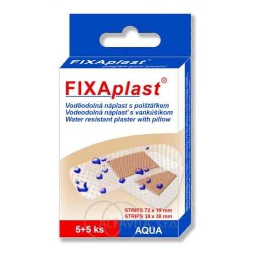 FIXAplast AQUA voděodolná nápl.s polštářkem 5+5ks