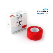 KineMAX Cohesive elast.samofix. 2.5cmx4.5m červené