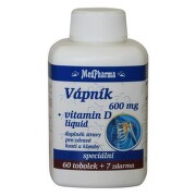 MedPharma Vápník 600mg+vit.D-liquid tob.67