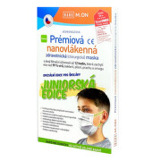 NANO M.ON Prémiová nanovlákenná maska Junior zelená 10ks