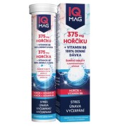 IQ Mag 375mg hořčíku+vitamin B6 pomerančové šumivé tablety 20ks