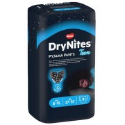 Huggies DryNites plenkové kalhotky pro chlapce, vel. L, 27-57 kg, 9 ks