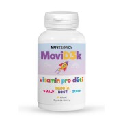 MoviD3k - vitamin D3 pro děti, 800 I.U. 90 tablet s příchutí pomeranče
