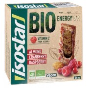 ISOSTAR Energy tyčinky mandle-brusinka-malina Bio 3x30g