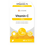 LIVSANE Vitamin C + Zinek vysoká dávka 60ks